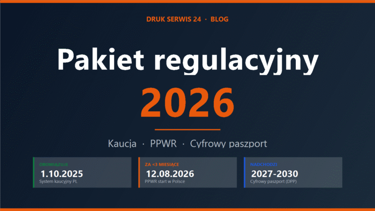Pakiet regulacyjny 2026: kaucja, PPWR, cyfrowy paszport — co czeka producentów